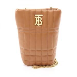 BURBERRY Brown Leather Shoulder Bag